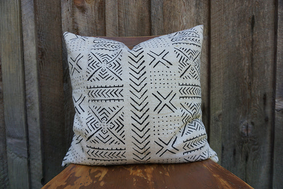 Charlie - African Mudcloth Pillow