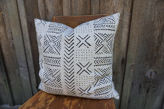 Charlie - African Mudcloth Pillow