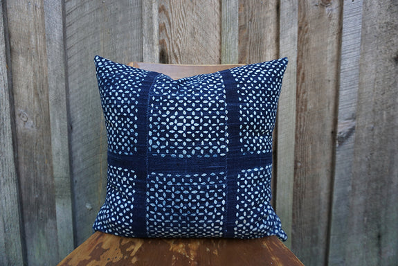 Bobbie - Vintage African Indigo Pillow