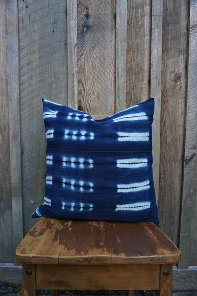 Colette - Vintage African Indigo Pillow