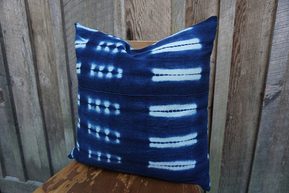 Colette - Vintage African Indigo Pillow