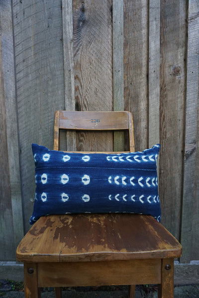 Lottie - Vintage African Indigo Pillow
