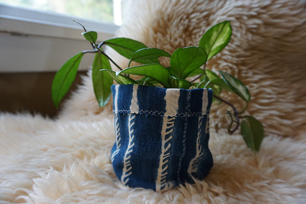 cloth pot plant holders African Indigo Plant Holder – Drift and Nest