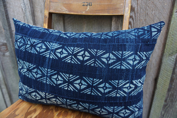 Devin - Vintage African Indigo Pillow