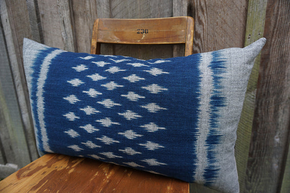 Zara - Thai Mudmee/Ikat Textile Pillow
