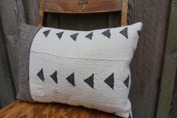 Molly - African Mudcloth with Canadian Wool Pillow