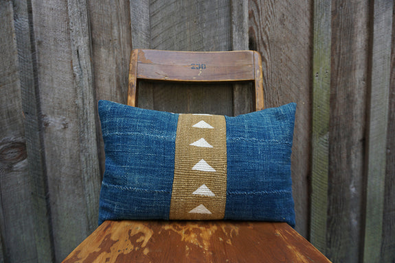 Adeline - African Indigo and Mudcloth Pillow