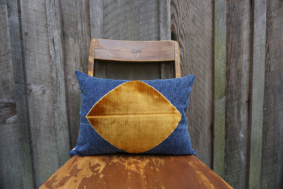 Aria - Indigo Thai Fabric with Corduroy/Velvet