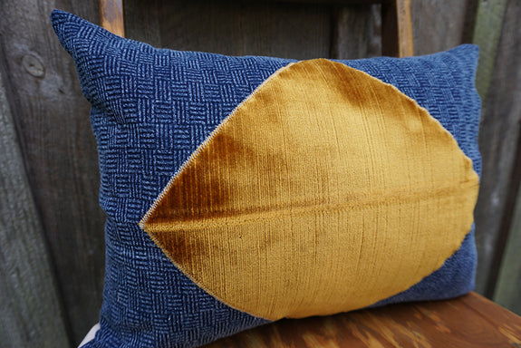 Aria - Indigo Thai Fabric with Corduroy/Velvet