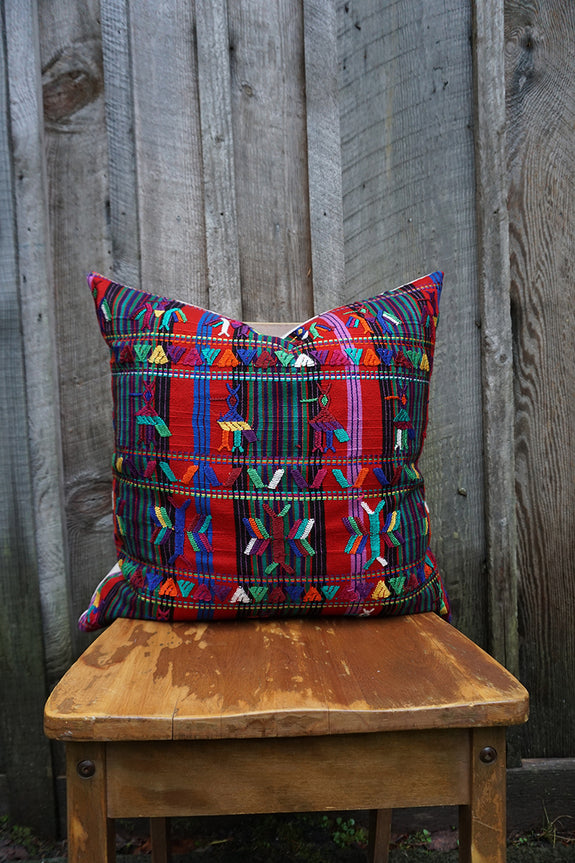 Carmen - Vintage Guatemalan Textile Pillow