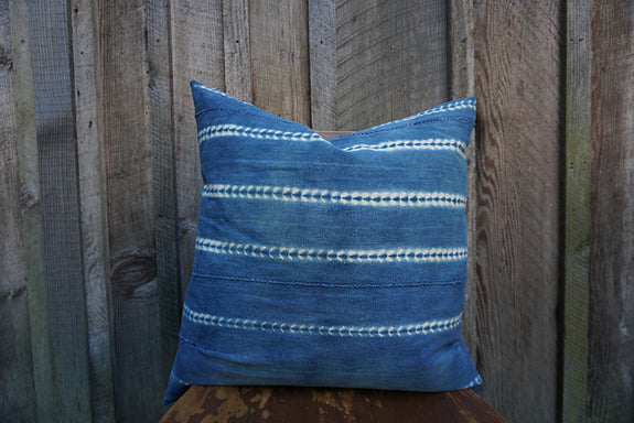 Blythe - Vintage African Indigo Pillow