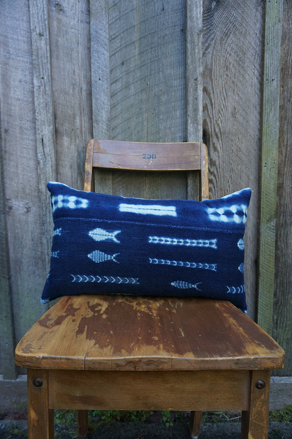 Bliss - Vintage African Indigo Pillow