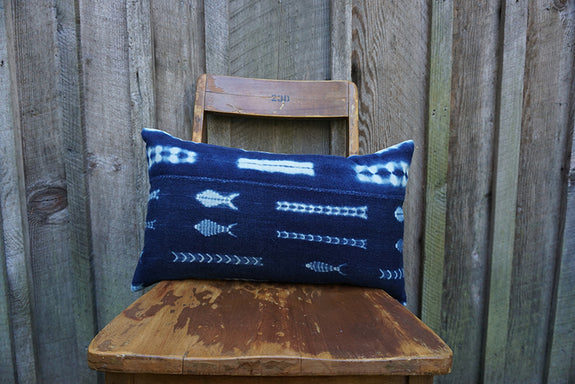 Bliss - Vintage African Indigo Pillow