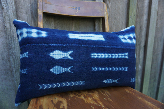 Bliss - Vintage African Indigo Pillow