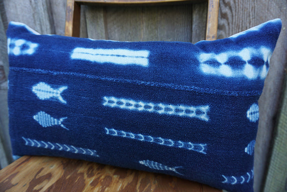 Bliss - Vintage African Indigo Pillow