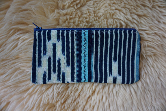 Zippered Pouch made from Vintage Baule Textile - #235