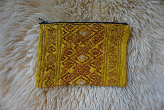 Zippered Pouch made from Mexican Textile - #242