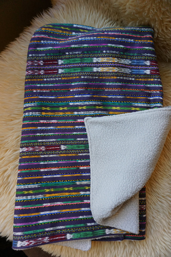 Guatemalan Ikat Baby Blanket