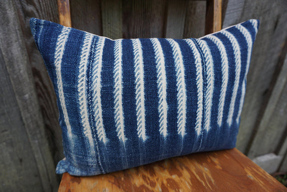 Rainey - Vintage African Indigo Pillow