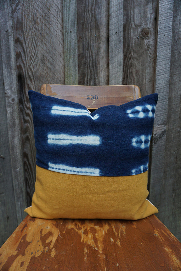 Mylah - Vintage African Indigo Pillow
