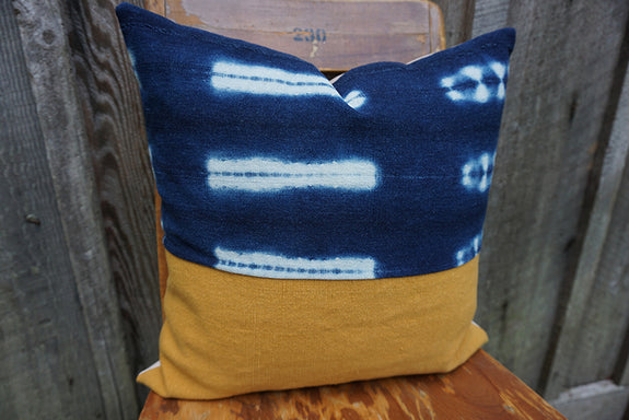 Mylah - Vintage African Indigo Pillow