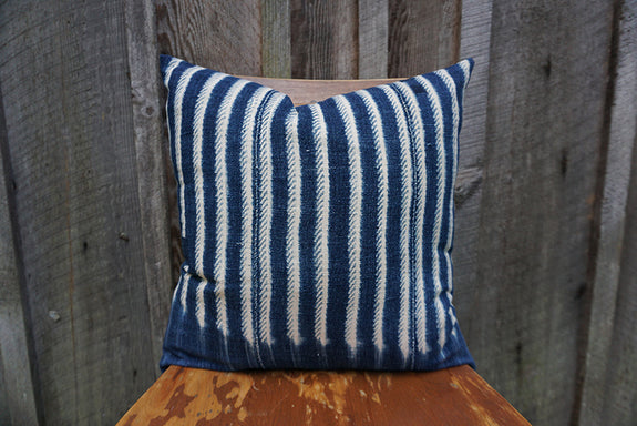 Milena - Vintage African Indigo Pillow
