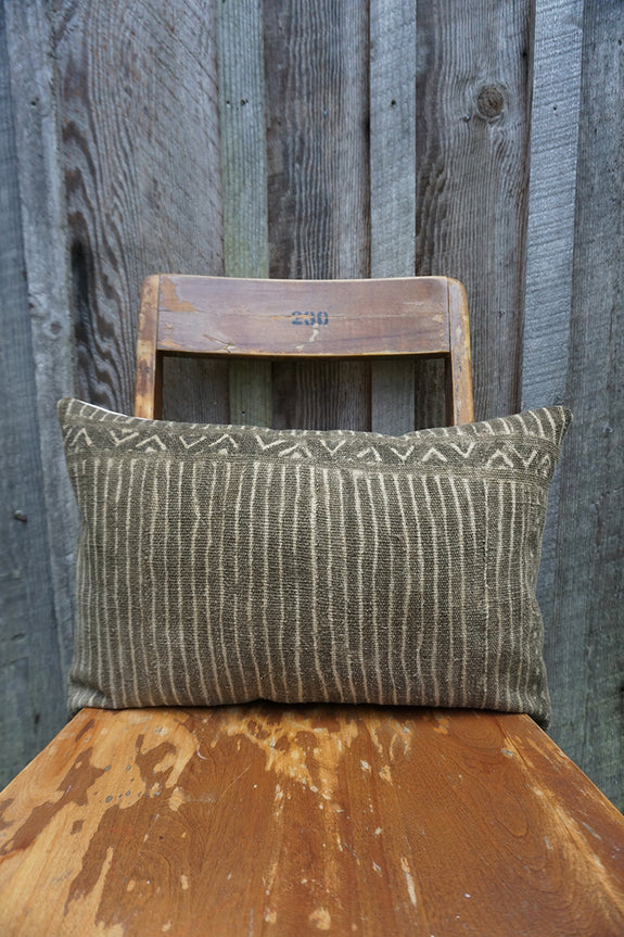 Esme - Vintage African Mudcloth Pillow