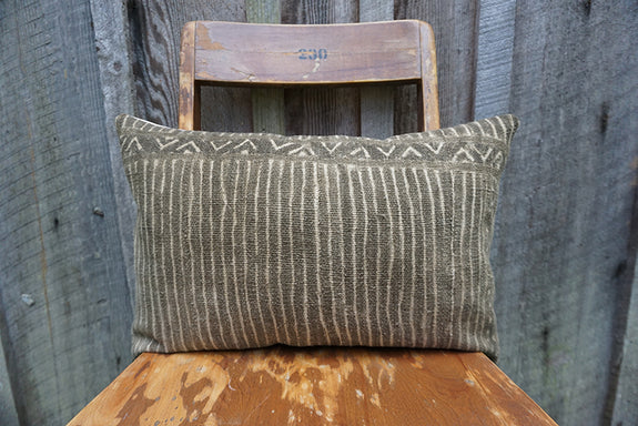 Esme - Vintage African Mudcloth Pillow