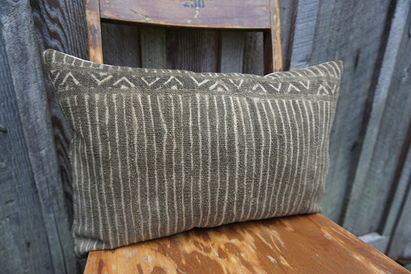 Esme - Vintage African Mudcloth Pillow