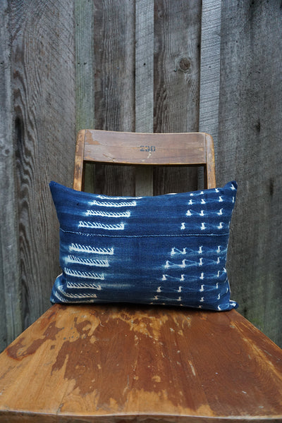 Amaliya - Vintage African Indigo Pillow