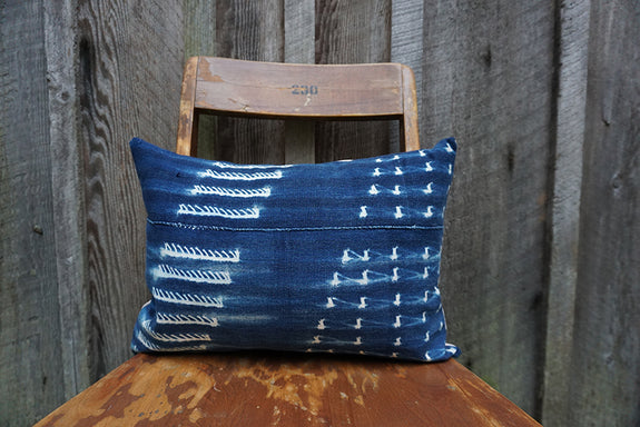 Amaliya - Vintage African Indigo Pillow