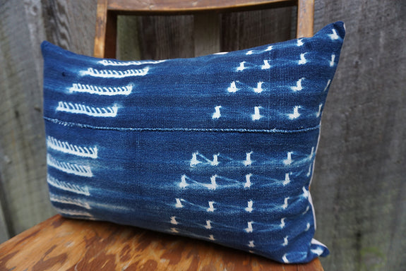 Amaliya - Vintage African Indigo Pillow