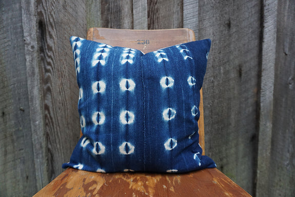 Kenzie - Vintage African Indigo Pillow