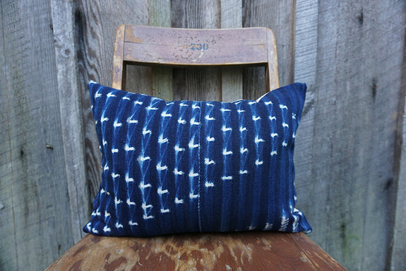 Callie - Vintage African Indigo Pillow