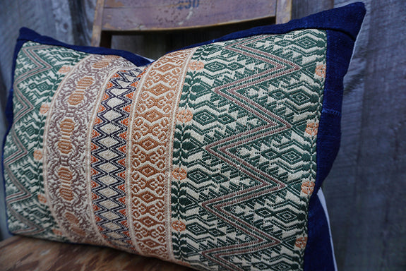 Rayna - Oaxacan and Vintage African Indigo Pillow