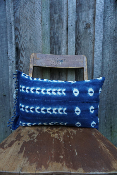 Aspen - Vintage African Indigo Pillow