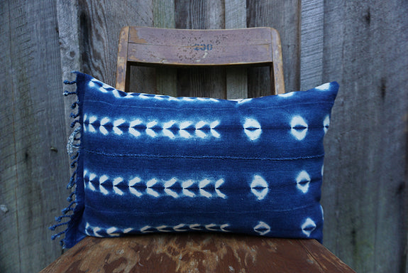 Aspen - Vintage African Indigo Pillow