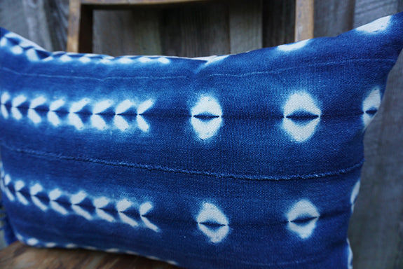 Aspen - Vintage African Indigo Pillow