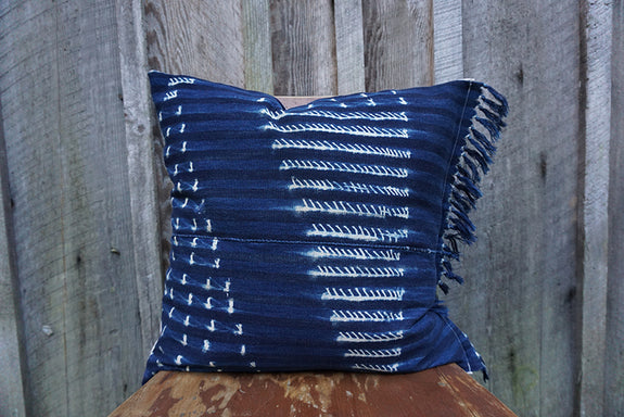 Sahara - Vintage African Indigo Pillow