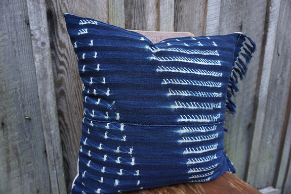 Sahara - Vintage African Indigo Pillow