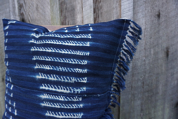 Sahara - Vintage African Indigo Pillow
