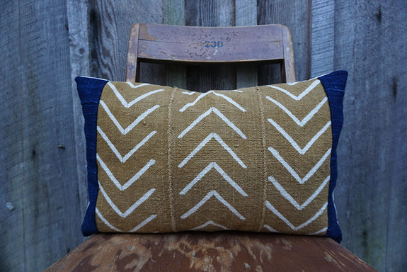Waverly - African Mudcloth and Vintage Indigo Pillow