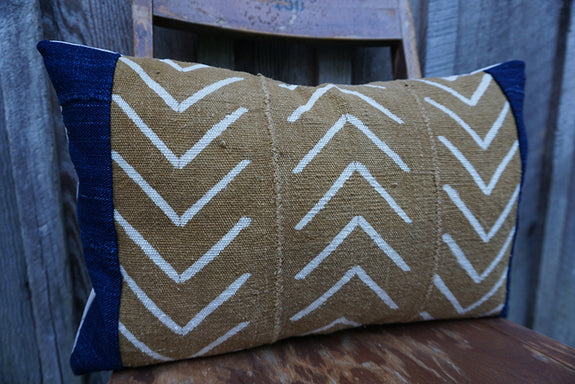 Waverly - African Mudcloth and Vintage Indigo Pillow