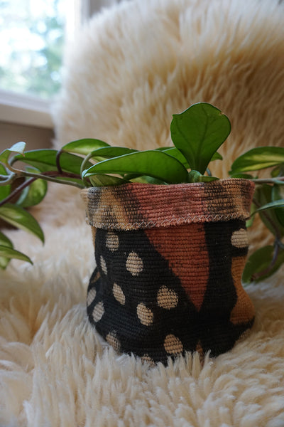 Mudcloth Plant Holder