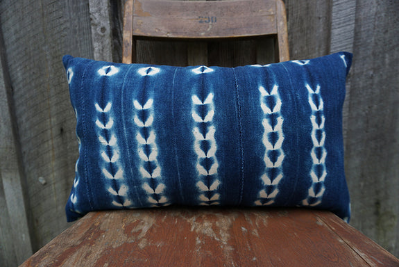 Valeria - Vintage African Indigo Pillow