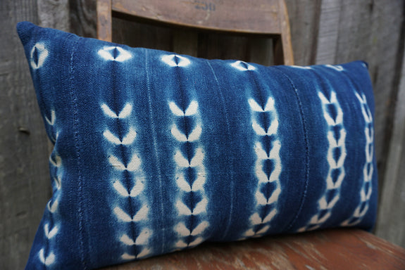 Valeria - Vintage African Indigo Pillow
