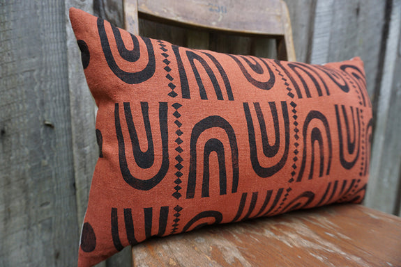 Maxine - Hand Printed Blockprint Linen Pillow