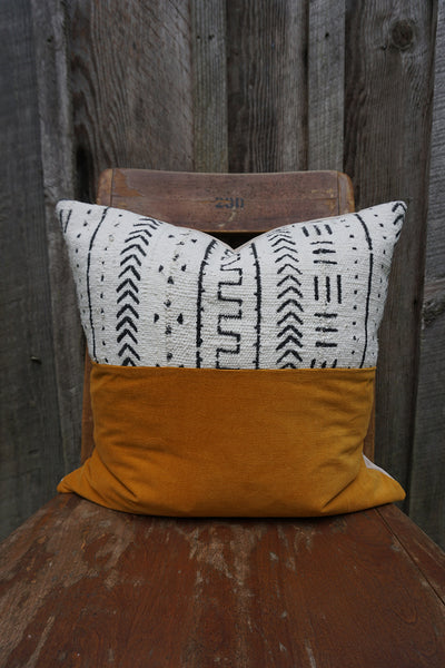Jocelyn - African Mudcloth and Corduroy Pillow