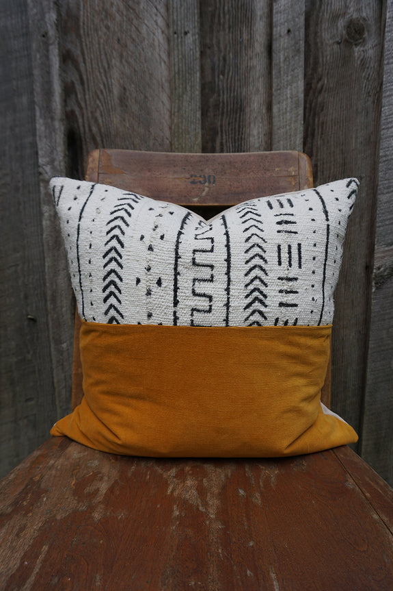 Jocelyn - African Mudcloth and Corduroy Pillow