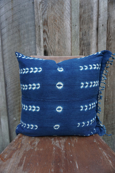 Romina - Vintage African Indigo Pillow